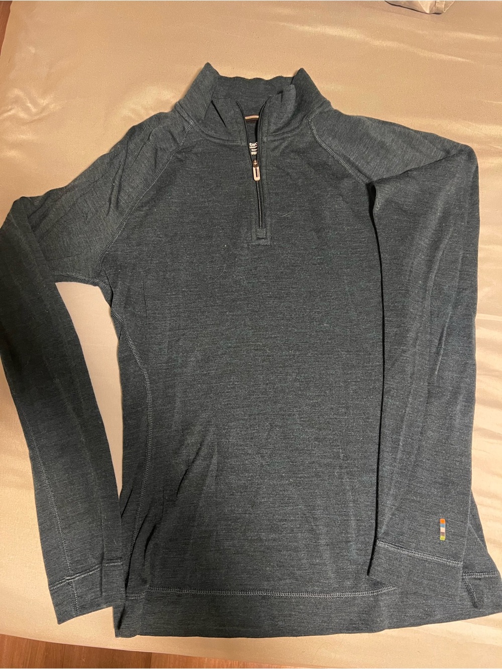 Smartwool Twilight Blue Classic Thermal Merino Quarter-Zip and Leggings